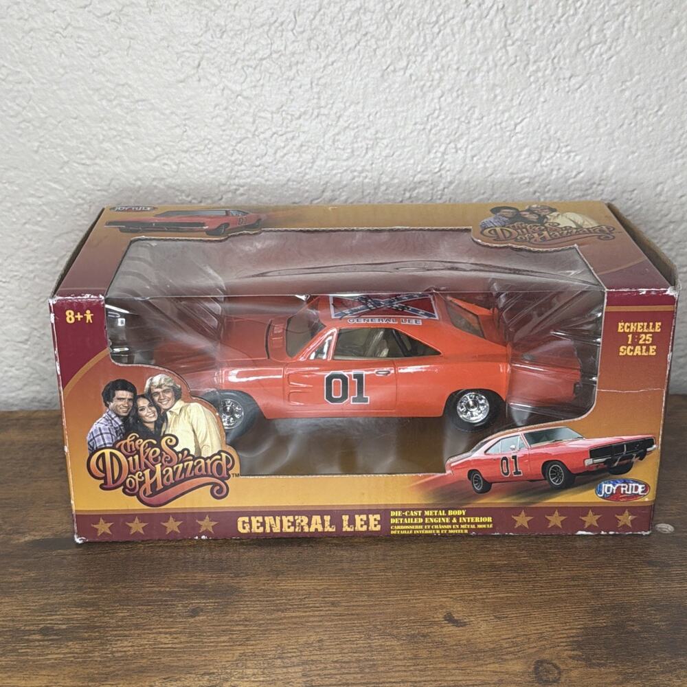 JoyRide Dukes of Hazzard General Lee 1:25 Signed John Schneider